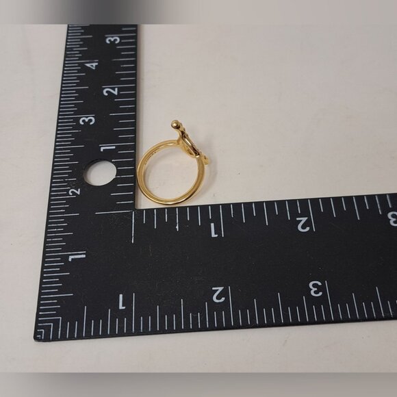 NEW Coach Lucky Pave Wishbone Ring Charm Mini Crystals Size 5 - Picture 11 of 11